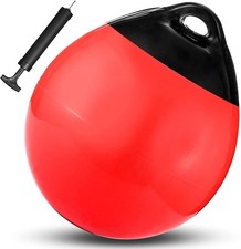Boat Mooring Buoys, 12 Inflatable Vinyl Anchor Buoy Round Boat Fenders Ball