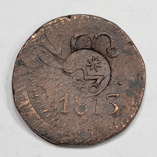 1813 SUD Oaxaca 8 Reales w/ Insurgent MORELOS Counterstamp Mexico *K870