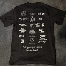 Public Supply Men's Black Cotton Graphic Print Crew Neck Short Sleeve T-Shirt M