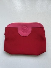 Shiseido Red Pink Makeup Bag NWOT