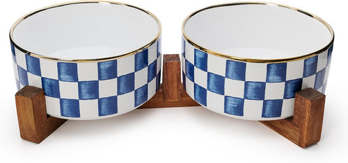 Checkered ceramic bowl