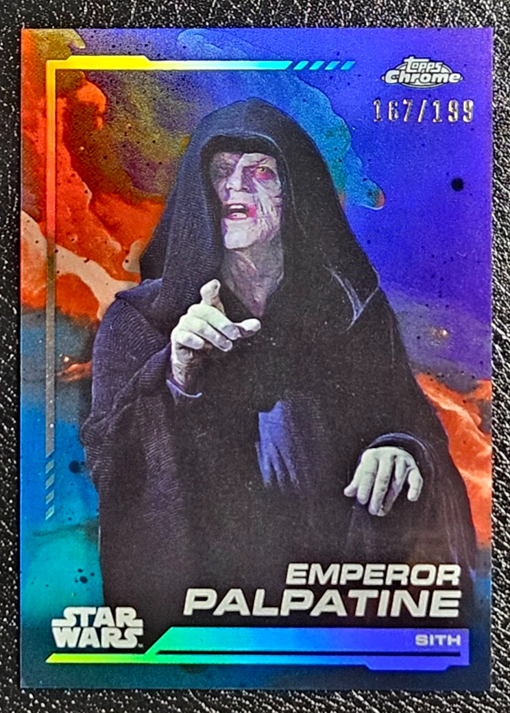 EMPEROR PALPATINE 2024 Topps Chrome Star Wars Kamino Aqua Refractor #131 167/199