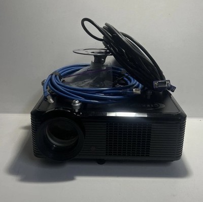 Clearmax LED Projector with Ceiling Mount Bracket and VGA/Ethernet Cables