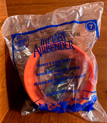MCDONALDS HAPPY MEAL TOY 2010 THE LAST AIRBENDER ZUKO S FIRE WHEEL #7 TOY
