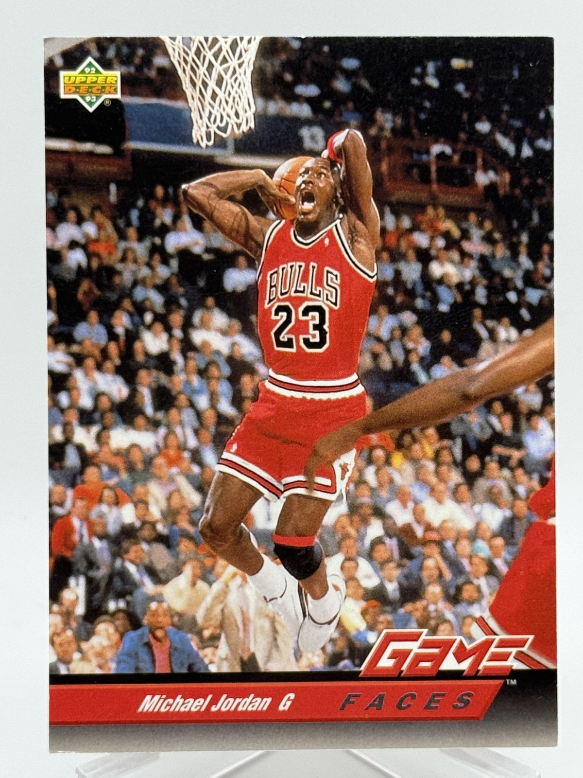 Michael Jordan 1992-93 Upper Deck Game Faces #488 HOF J6 2