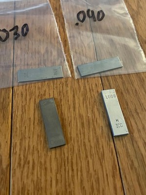 Mitutoyo, ICC, Webber, CEJ++ Single Gage Blocks .020-.1009'' Many Sizes Available