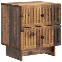 Nachttisch Altholz Massivholz 43X34,5X47,5 Cm Beistelltisch Bett