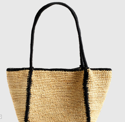 Madewell The Lexington Small Tote in Raffia