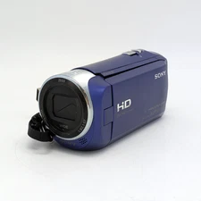 Sony HDR-CX240 Handycam 9.2MP 54x Clear Zoom HD Camcorder Blue *Untested*