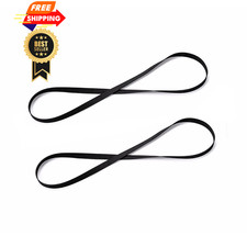 Alnicov 2PCS Turntable Belt Replacement Fold Length 270MM, Black