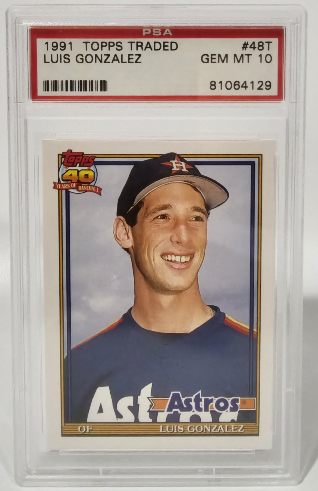 1991 Topps Traded #48T Luis Gonzalez PSA 10 GEM