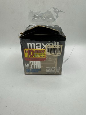 Maxell 556531 3.5  Floppy Disks 1.44MB   30 Pack   Open Box