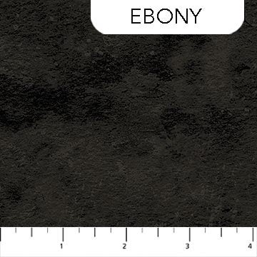 Ebony Black Toscana 44" fabric by Northcott, 9020-99, cotton - Picture 1 of 1