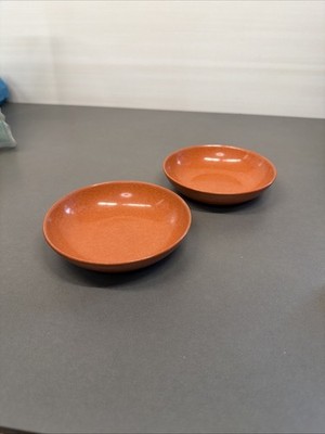 Set Of 2 Melmac Color Flyte by Branchell 5'' Bowls Mid-Century Modern Orange Bt61