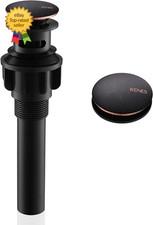 Oil Rubbed Bronze Pop up Bathroom Sink Drain with Overflow, Lavatory Bathroom