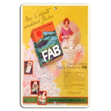 Vintage 'FAB' Laundry Sign – Retro Charm for Your Decor