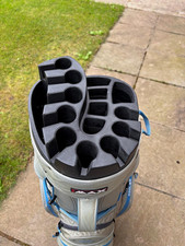 Big Max Dri Lite Silencio Cart Golf Bag 14-Way 10.5in Grey/Blue/Black