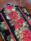 Handcrafted - Quilted Table Runner - Christmas Poinsettias, Pinecones NEW 2026 — photo 2