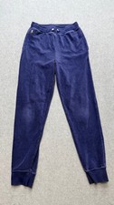 Polo Ralph Lauren Boys Corduroy Joggers XL 16 Navy Blue Embroidered Pony Ribbed