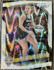2025 Panini Prizm WNBA Maddy Westbeld White Seismic RC - Chicago Sky
