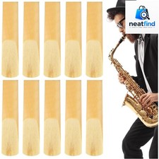 10 Pack Alto Saxophone Reeds 2.5 Strength, Professional Eb Alto Sax Reeds for...
