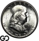 1948 Franklin Half Dollar, FULL Bell Lines, Gem BU++ FBL