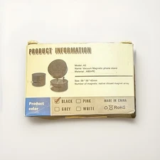 Black Vacuum Magnetic Phone Stand Holder - New Folding Toggle Adsorption