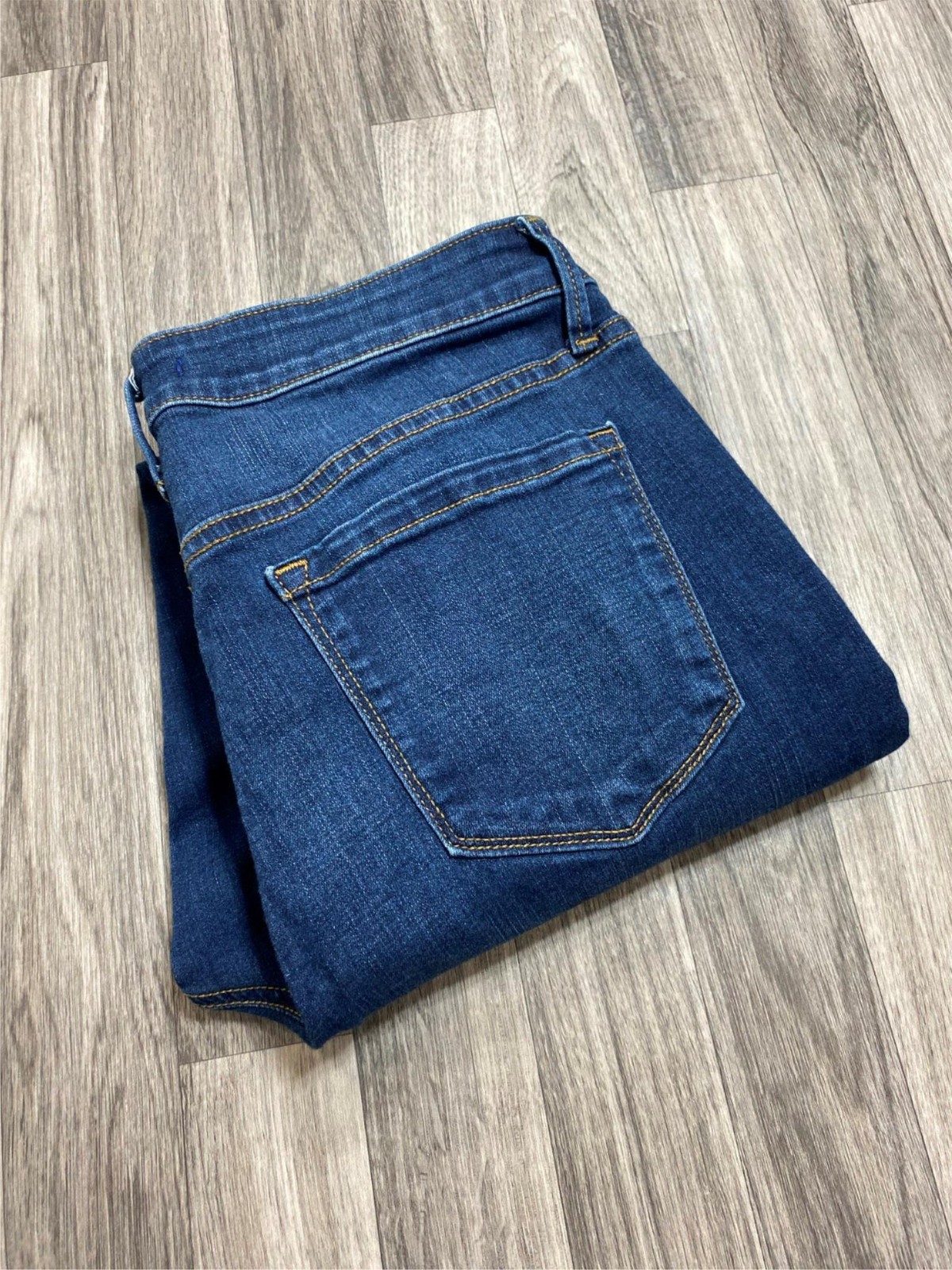 APT. 9 Straight Dark Wash High Rise Stretch Blue Denim Jeans Women's Size 8