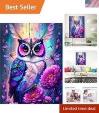 Diamond Painting Kit - Owl 5D DIY Art for Adults and Kids