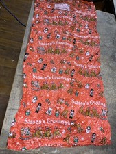 VTG CHRISTMAS TOY TOTE W/DRAWSTRING 48 X 24" SANTA SACK GIFT BAG