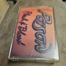 Poison- Flesh  Blood Cassette Tape, Jul-1990, Capitol/EMI Records Tested