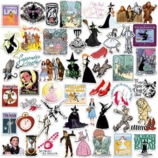 THE WIZARD OF OZ VARIETY DIE CUT VINYL 50 CT STICKER PACK
