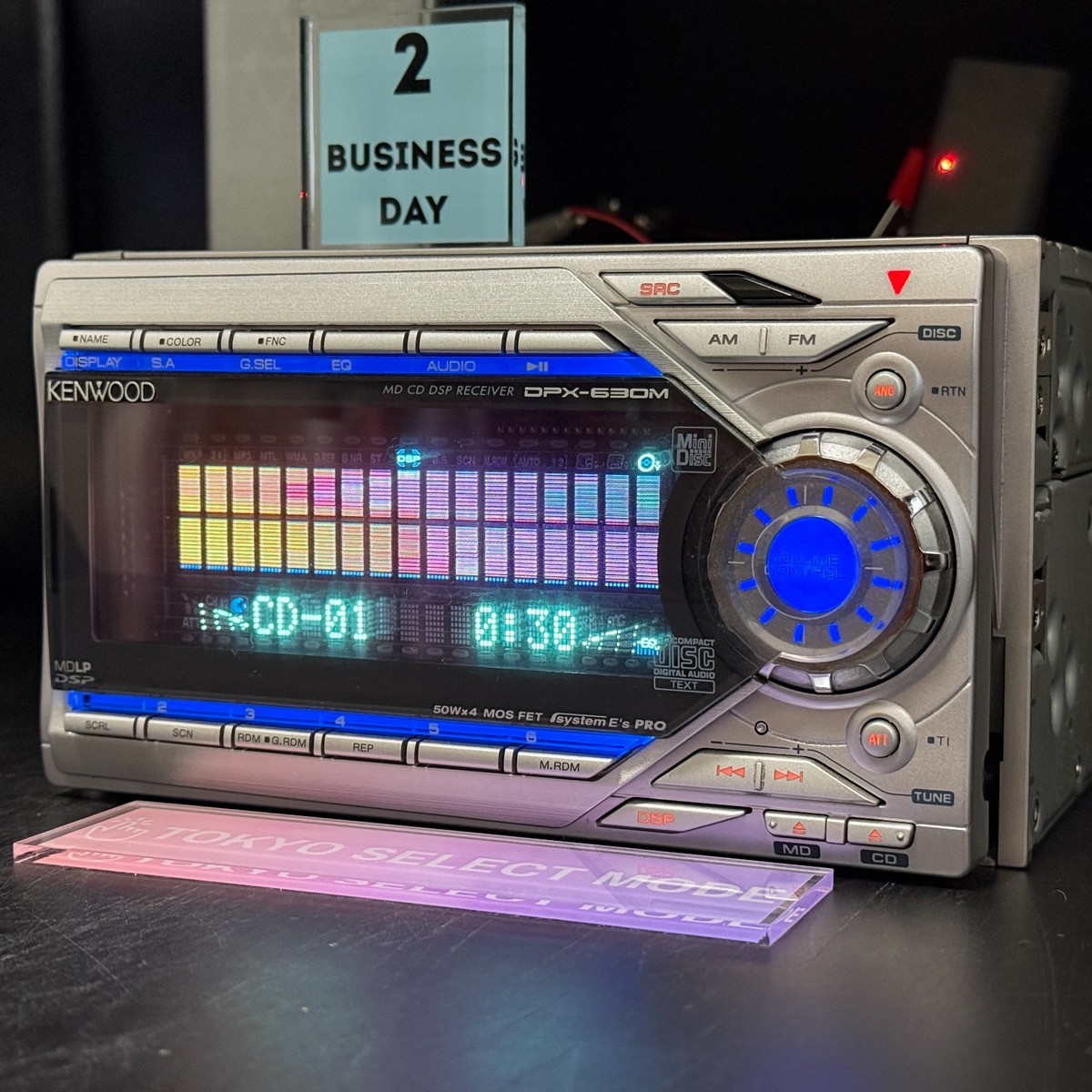 KENWOOD DPX-630M Car Audio 2DIN CD MD Added Bluetooth JDM DSP