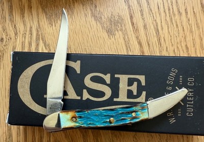 CASE SKY BLUE TINY TOOTHPICK KNIFE #610096 SS NEVER USED IN BOX