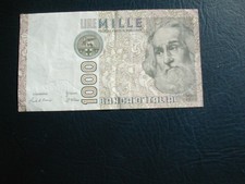 Italy 1000 Lire Banknote 1982 / Good Grade