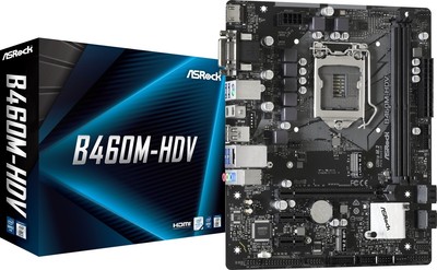 ASRock B460M-HDV Mainboard Sockel 1200 Intel B460 DDR4 Dual Channel mATX M.2