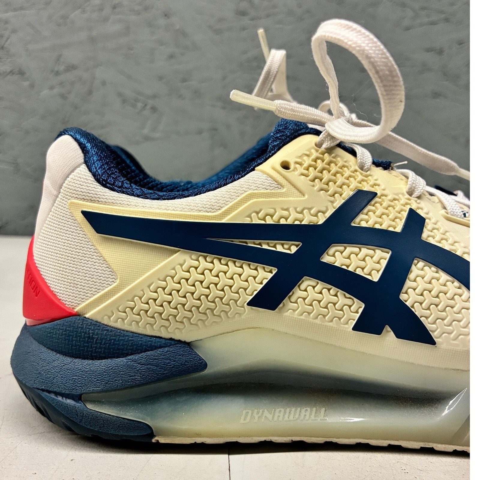 ASICS Gel-Resolution 8 Tennis Shoes Women's US 6 Wide Cream Peacoat thumbnail 2