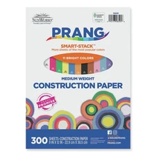 Prang 6525 9" x 12" SunWorks Construction Paper Smart-Stack (300/PK) New