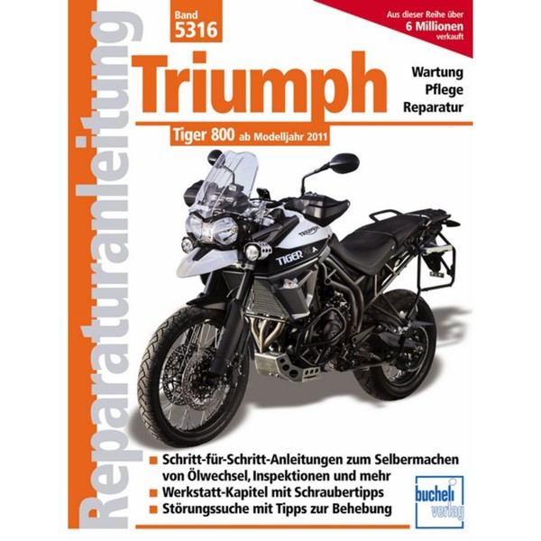 Triumph Tiger 800 Baujahre Ab 2011 Bucheli Reparaturanleitung Reparaturhandbuch-image