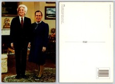 George H.W. & Barbara Bush White House Postcard 1989 Unofficial Photo