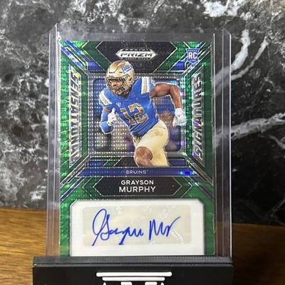  2024 Prizm Draft Picks Green Pulsar RC Auto SSP #d To 25 Grayson Murphy UCLA 