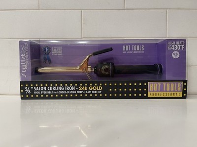 Hot Tools Professional 5/8'' Salon Curling Iron 24k Gold Model 1109