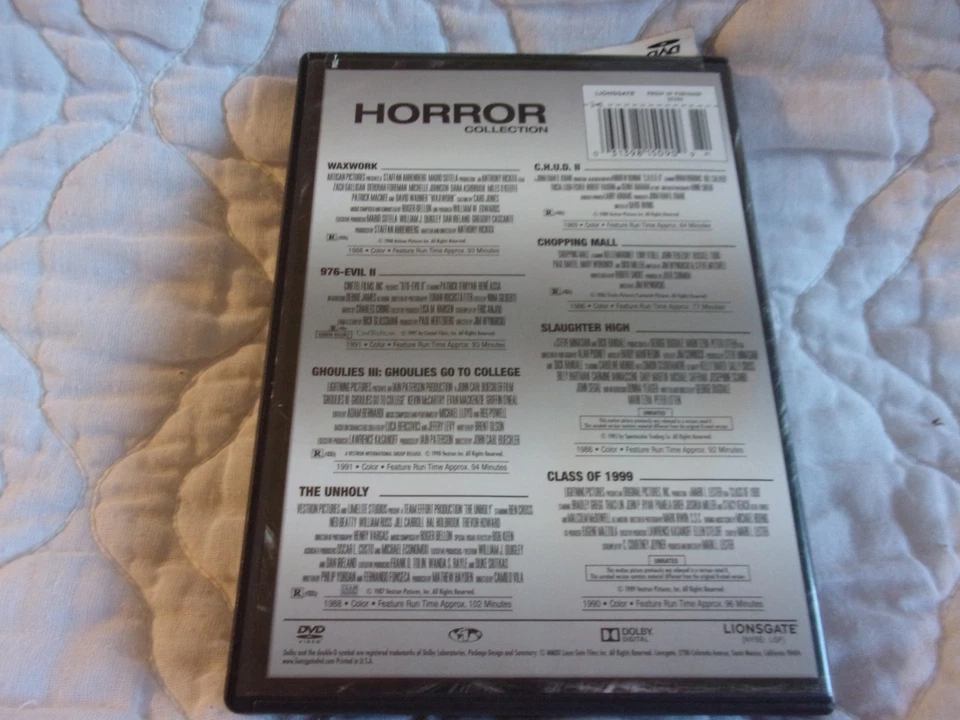 HORROR COLLECTION 8 MOVIE PACK 2-DISC DVD CHOPPING MALL SLAUGHTER HIGH 976EVIL 2 - Image 2 of 4