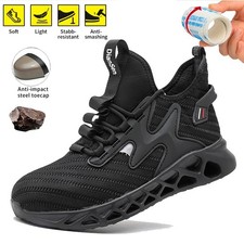 Indestructible Safety Work Shoes Steel Toe Breathable Work Boots Mens' Sneakers