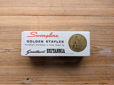 Swingline Golden Staples Sandhurst Britannia
