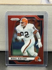 Michael Dean Perry 2024 Panini Prizm #71 True Red SSP Cleveland Browns
