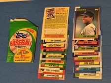 1990 Topps Pack Of Opened 16 Original Baseball Cards