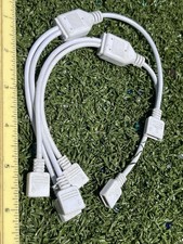 Lot of 4 Vintage Molex 4-Pin Power Splitter Cables PC Computer IDE Drive Adapter