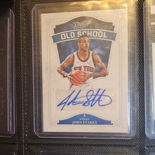 Panini Prestige Old School Autographs John Starks New York Knicks NBA Basketball