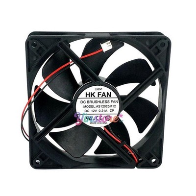 1 Pc. New AS12025M12 Chassis Cooling Fan 12025 DC12V 0.21A 12CM 2Pin